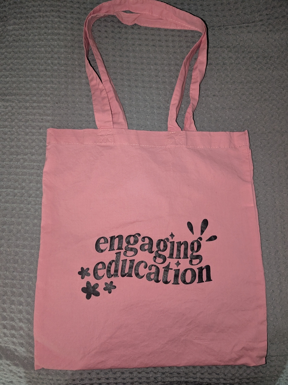 Pink Canvas Tote